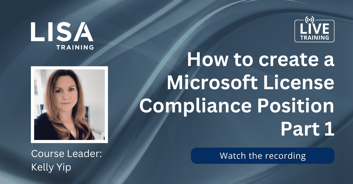 How to create a microsoft licence compliance position part 1