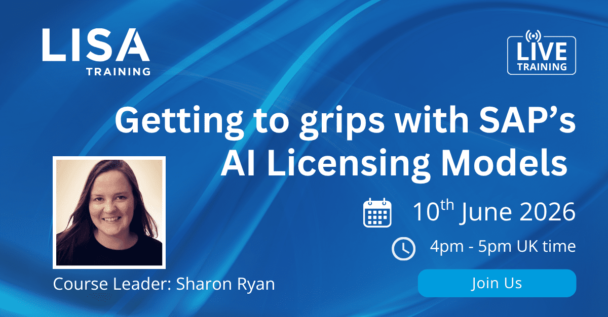 SAP Licensing live training session, 10th June